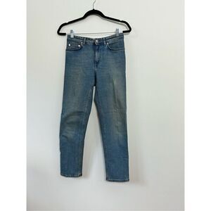Acne Studios Women's Row Carter High Rise Skinny Blue Denim Jeans Size 25